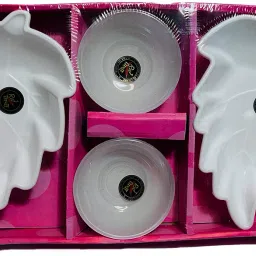 Porcelain, Plastic Bowl plate Gift Set Dinner Set-11