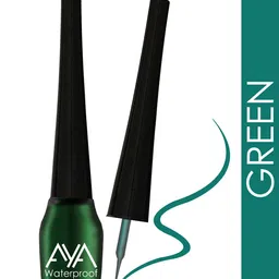 AYA Waterproof Liquid Eyeliner Set of 2-5 ml each & Shimmer Brick Highlighter image 5