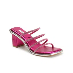 ELLE Embellished Strappy Block Heels image 3