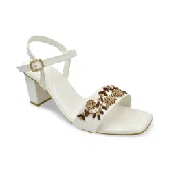 SHRIVAS BY ARCHITA MEHTA Ethnic Embellished Block Heels With Buckles image 2