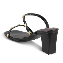Tresmode Embellished Open Toe Block Heels image 2