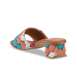 Mochi Printed Open Back Block Heels image 4