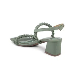 Inc 5 Braided Open Toe Block Heels With Buckle Closure image 3