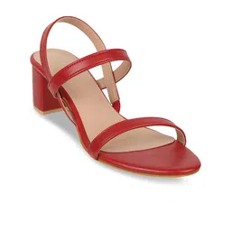 ICONICS Red Block Heels image 2
