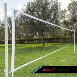 Nylon Volleyball Net Black and White And 4 Side Tap Volleyball Net-6