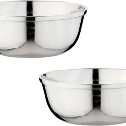dokchan Stainless Steel Serving Bowl Stainless Steel Laser Print Vegetable Bowl / Serving Bowl for Kitchen Disposable-picture-6