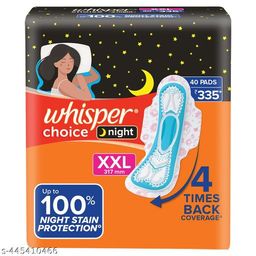 Whisper Choice Nights XXL For Women Sanitary Pad (Pack of 40)-image-61