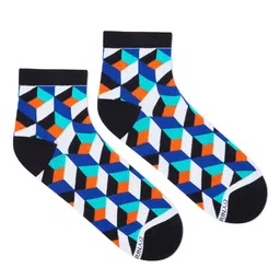 Dynamocks Multicoloured Patterned Ankle Length Socks image 2