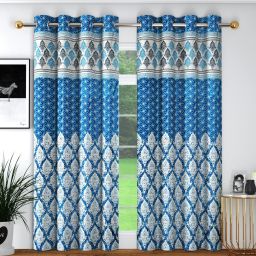 213 cm (7 ft) Polyester Semi Transparent Door Curtain (Pack Of 2)-image-28