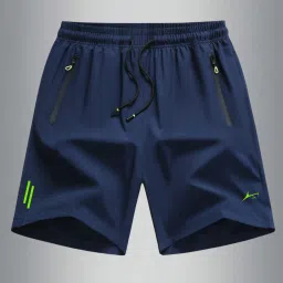 Printed Men Light Blue Sports Shorts-picture-21