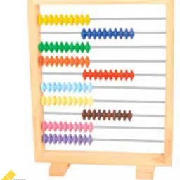 Frame Abacus Wooden 100 beads with 10 wire - Place of Value - Mathematics - Geometry Brain Boosting Mathematical Activities for Age 5+ Years Old Kids - Do It Yourself Mathematics Activity Kit-2