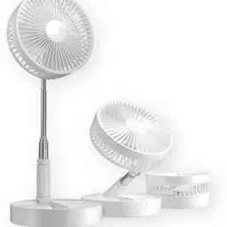 Portable Fan Rechargeable, Stand & table fan Folding Telescopic 360 4 Blade Table Fan-image-13