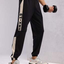 hrx by hrithik roshan Men Solid Black Track Pants-picture-7