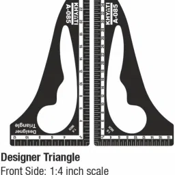 qroof Tailoring Material for Tailoring Kit , Measuring Scale , Set of 8 image 3