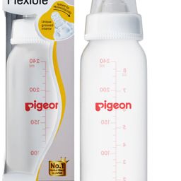 pigeon PERISTALTIC NURSING BOTTLE RPP 240ML(WHITE) NIPPLE M - 240 ml-picture-10