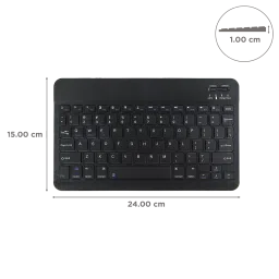 Candytech KEYBEE Bluetooth Keyboard for 10 Inch Tablets (ABS Material with 78 Keys, Black) image 3