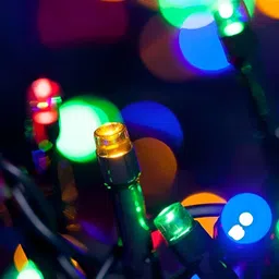 SPARK WORLD 100 Blue & Green Rice Shape LED String Lights image 2
