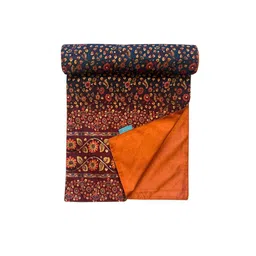 Tasseled Home Black & Red Claude Printed Rectangular Table Runner image 2