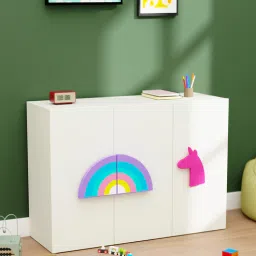 boingg! - a happy start Unicorn'S Playground Kids Storage Cabinet in White Colour-picture-2