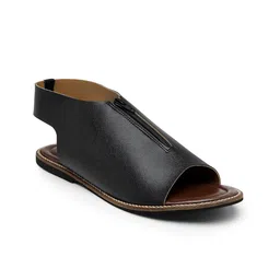 ELANBERG Open Toe Zip Mules With Backstrap image 5