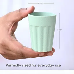 Eha Green 4 Pieces Textured Kulladhs Cups 100 ml each image 2