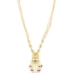 DASTOOR Gold-Plated Artificial Stones and Beads Jewellery Set image 4