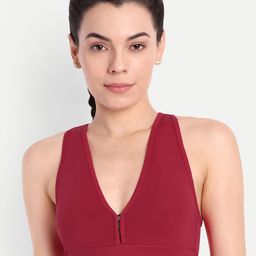 So What Medium Coverage Lightly Padded Workout Bra-Moisture Wicking-picture-15