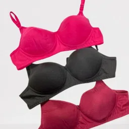 Pack of 3 Women Push-up Lightly Padded Bra-image-88