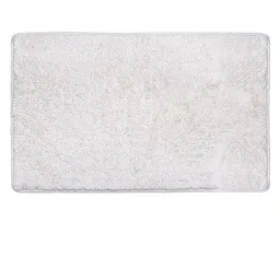 Arrabi Cream-Coloured Solid 2000 GSM Cotton Rectangular Bath Rug image 2