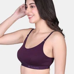 SKDREAMS Medium Coverage Non Padded Workout Bra With All Day Comfort image 4
