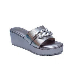 Dapper Feet-Fancy Nancy Embellished Open Toe Wedges image 2