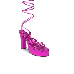 Try Me Open Toe Platform Heel Gladiators image 2
