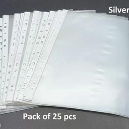 Sheet protector folders Premium Collection | Size: A4 | Pack of 25 Pieces | 150 micron |Best for School, office and storage documents.-26