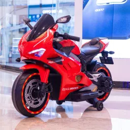 12V Battery-Powered Panigale V4 Ride-On HSV5 Bike for Kids with Wings Bike Battery Operated Ride On-image-77