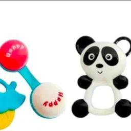 Baby Rattle Toy Set,Grab Shake Rattle,Sensory Teether,Development Toy Pack of 2 Rattle-image-18