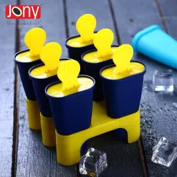 Cream Maker / Kulfi / Popsicle Mould Yellow Plastic Ice Cube Tray-22