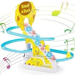 Duck track Set Automatic Stair-Climb Ducks Race Track Set with Lights and Music-image-24