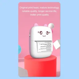 IMMUTABLE Mini Printer 2 Roll Bluetooth Portable Label Printer of Print AZX1 Multi-function Color Label Printer-4