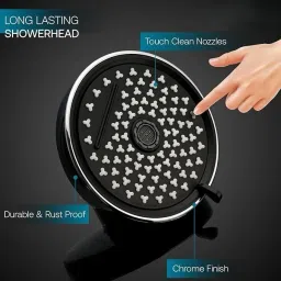 MULTI FUNCTION ABS OVERHEAD ROUND 128mm SHOWER (ONLY OVERHEAD SHOWER) Fixed Mount-48
