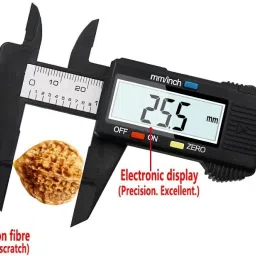 Electronic Digital Ruler Measuring tool Gauge Depth Meter Carbon Fiber High-Strength Plastic 0-100mm 0-150mm Caliper 6 pollici LCD Digital Caliper-10