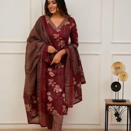 Rayon Women Kurti With Bottomwear-image-74