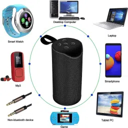 DHAN GRD TG113 MINI PORTABLE BLUETOOTH SPEAKER (BLUE COLOR) 10 W Bluetooth Speaker image 2