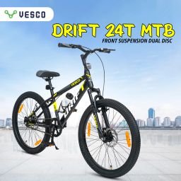 Drift 24T Bicycle Steel Rim Big Kids Boys & Girls 9 to 15 age 24 T (inch) Mountain Cycle-image-33