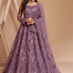 Embroidered Semi Stitched Lehenga Choli-image-58