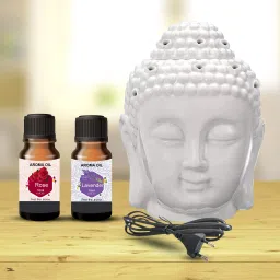PEEPRESION Scented Ceramic Decorative Electric Buddha Diffuser Showpiece Night Lamp Fragrance Your Home, Office, Spa, Hotel, Club Diffuser-74