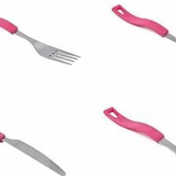 mosmoss Disposable Plastic, Stainless Steel Cutlery Set image 2