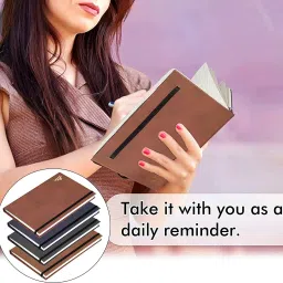 storite Small Size PU Leather Finish Hard Bound Notebook Diary Regular Diary Single 170 Pages image 5