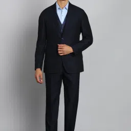 park avenue Men 3 Piece Suit Solid Suit-picture-38