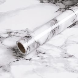 200 cm PVC Marble Stone Aluminum Foil Contact Paper Kitchen Oil-Proof Waterproof _s128 Self Adhesive Sticker-image-18
