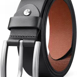 Men Casual, Formal, Party Black Genuine Leather Belt-image-73